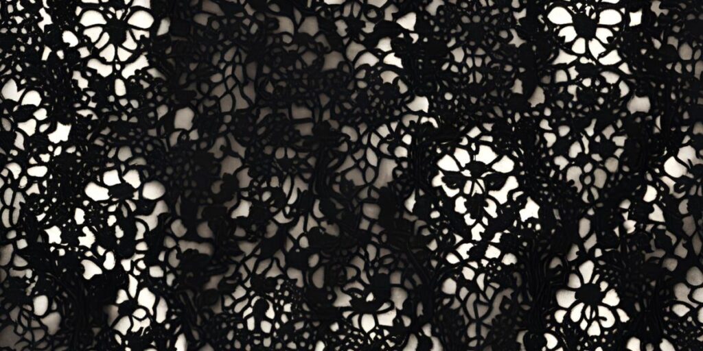 black lace fabric​