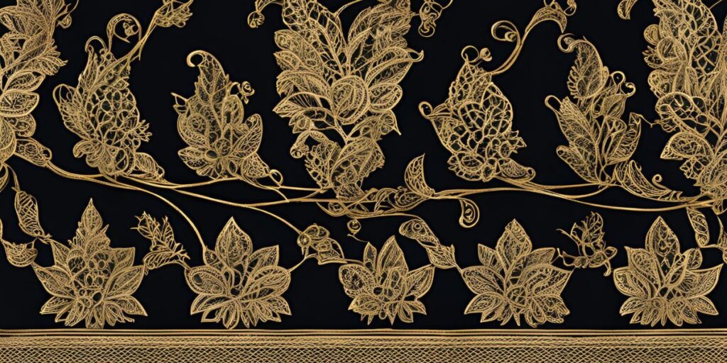 golden lace border online shopping